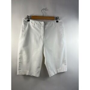 Sport Haley Walking Shorts Women's Sz 10 White Pockets Stretch